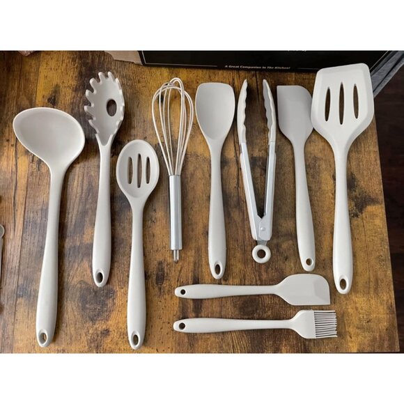 22Pcs Heat Resistant Utensils Spatula Spoon Whisk Dishwasher Safe Kitchen - Picture 1 of 13